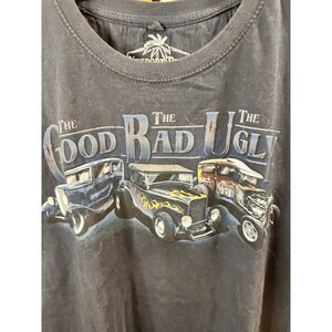 Newport Blue Mens Large The Good Bad Ugly Hot Rod T Shirt Dark Blue